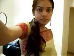 INDIAN - Cute Girl Sripping Saree exposing her boobies